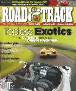 ROAD & TRACK 2005 JUNE - DINO, MORGAN AERO 8, Z3, 350Z